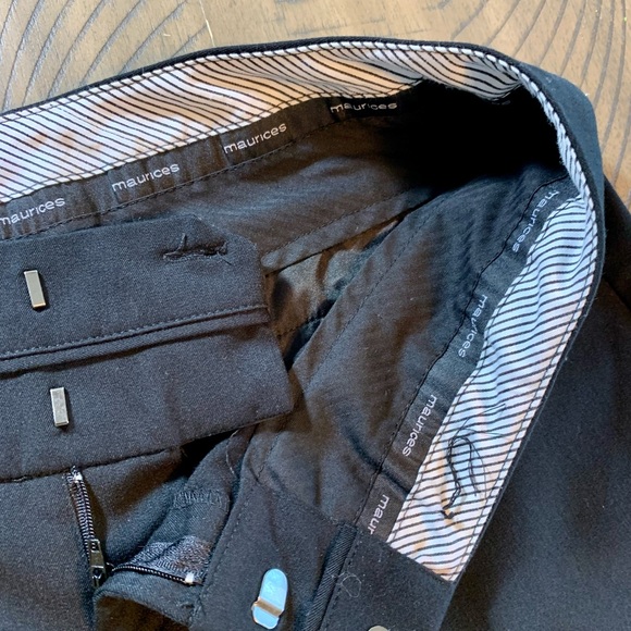 Black capri bundle Maurices | gaucho sz 1/2 | ruffle trim capri sz 3/4 - Picture 7 of 7